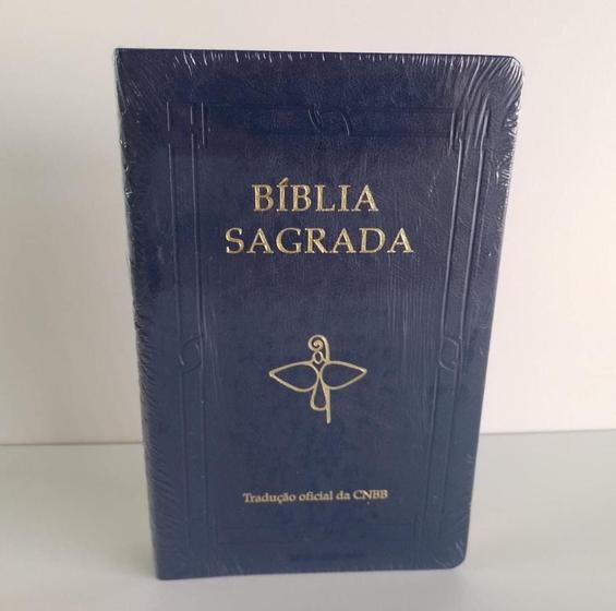 Imagem de Bíblia Luxo Letra Grande - Azul - CANCAO NOVA