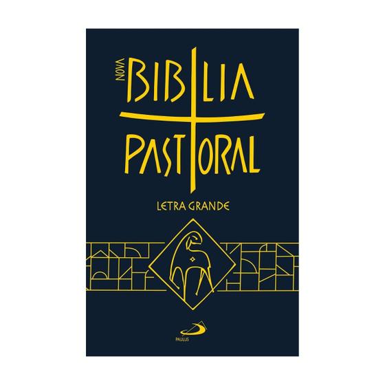 Imagem de Bíblia Nova Pastoral Completa Capa Cristal Letra Grande Folha Padrão Católica Catequese - Paulus Editora