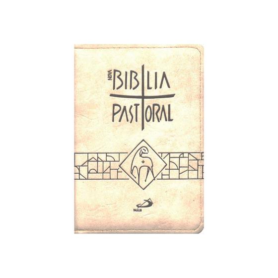 Imagem de Bíblia Nova Pastoral Pequena Bolso Capa Zíper Editora Paulus Livro Completo Antigo e Novo Testamento