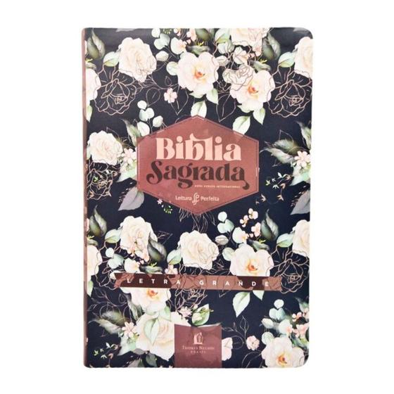 Imagem de Bíblia NVI - Couro Soft, Rosas, Com Espaço Para Anotações, Letra Grande - HARLEQUIN BOOKS