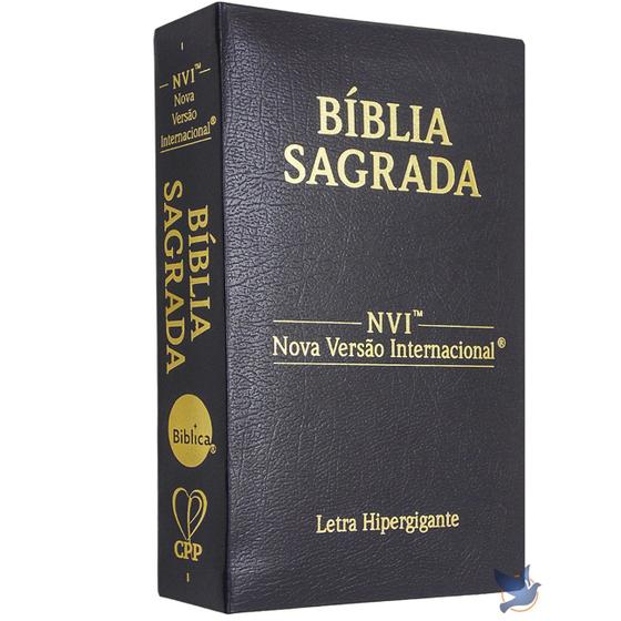 Bíblia NVI Letra Hipergigante Capa Luxo Coverbook Preta Menor preço em Bíblia NVI Letra Hipergigante Capa Luxo Coverbook Preta