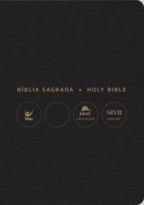 Imagem de Bíblia NVI português/inglês capa PU preto - VIDA