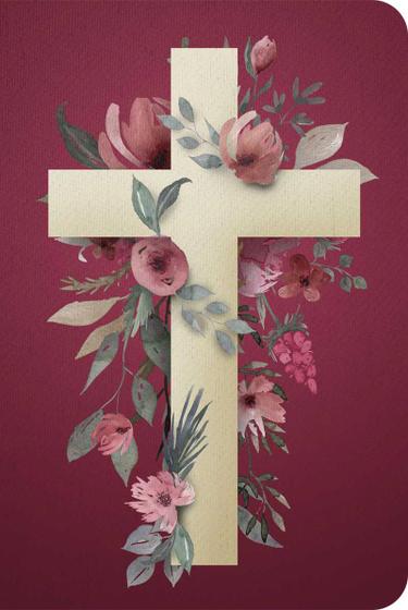 Imagem de Bíblia nvt 960 cruz flores - letra normal: nova versão transformadora - SANKTO - BIBLIAS