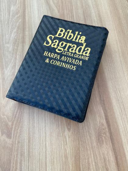 Imagem de Bíblia pequena Completa Com Harpa e corinhos E Índice digital