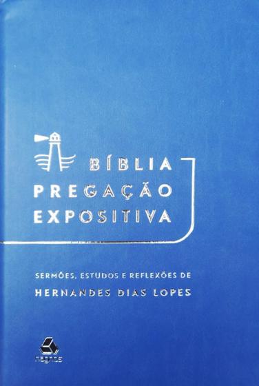 Imagem de Bíblia Pregação Expositiva - Azul - Editora Hagnos