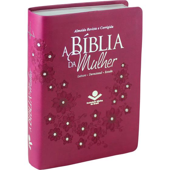 Imagem de Bíblia RC De Estudo Da Mulher - Média - Vinho - 6063