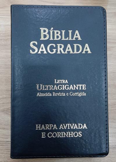 Imagem de Bíblia RC Harpa Avivada e Corinhos - Letra Ultragigante - Preta