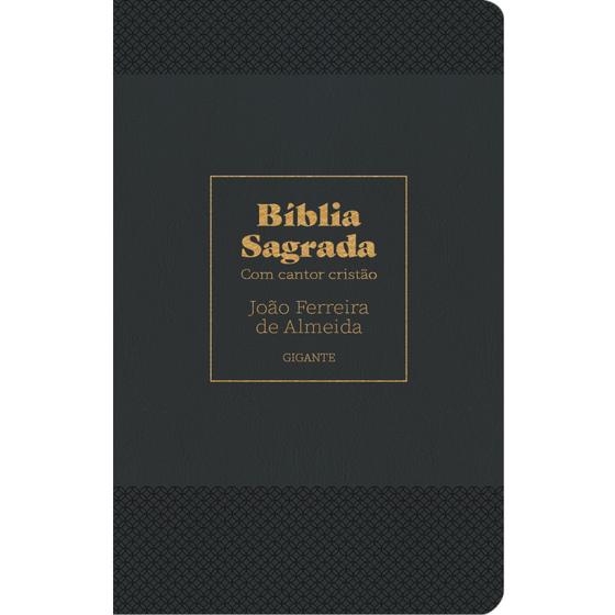 Imagem de Bíblia RC, Letra Gigante Com Cantor Cristão Preta