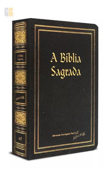 Imagem de Bíblia Sagrada Acf Letra Gigante Com Referências E Mapas Vintage Preta