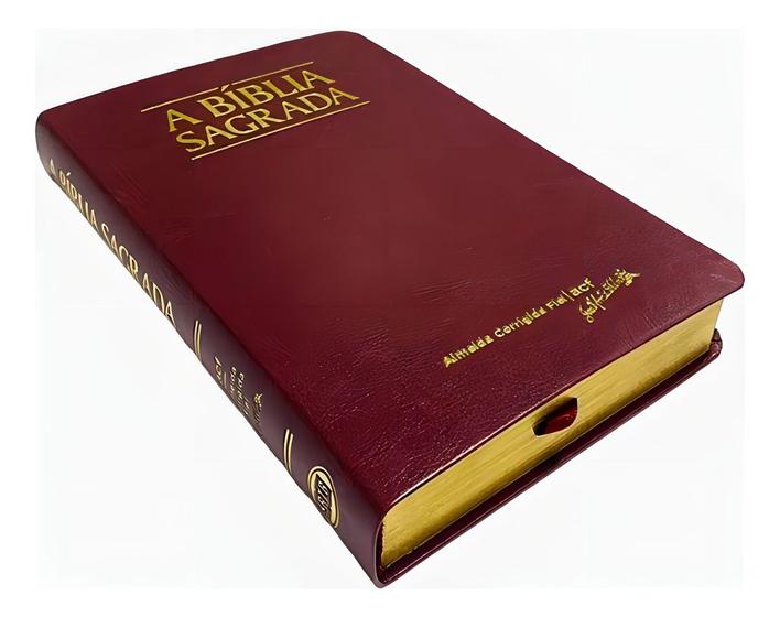 Bíblia Sagrada Acf Letra Gigante Luxo Vinho, De Acf. Editorial Sbtb ...