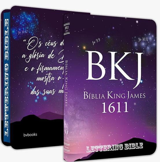 Imagem de Bíblia Sagrada BKJ 1611 Fiel Capa Universo - Lettering Bible - BVBOOKS