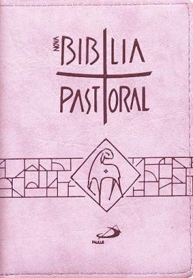 Imagem de Biblia sagrada catolica pastoral bolso ziper rosa paulus
