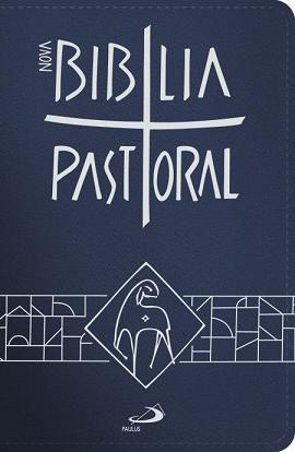 Imagem de Bíblia sagrada catolica pastoral média zíper azul paulus