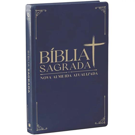 Imagem de Bíblia Sagrada Clássica Azul  NAA  Letra Normal  Capa Dura