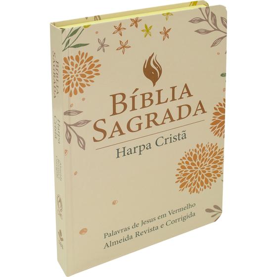 Imagem de Bíblia Sagrada com Harpa Cristã - Letra Grande  Capa semiflexível  Ilustrada   ARC SBB