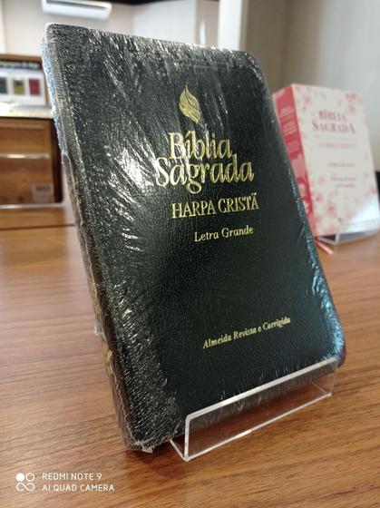 Bíblia Sagrada CPAD Com Harpa Cristã Letra Grande Menor preço em Bíblia Sagrada CPAD Com Harpa Cristã Letra Grande