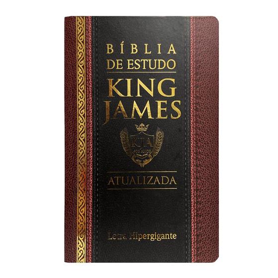 Imagem de Bíblia Sagrada de Estudo KJA  King James Atualizada  Letra Hipergigante  Capa Dura  Clássica