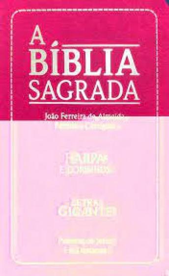 Bíblia sagrada evangélica rosa: com corinho - PAE EDITORA Imagem de Bíblia sagrada evangélica rosa: com corinho - PAE EDITORA