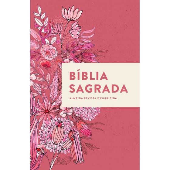 Imagem de Bíblia Sagrada Feminina Floral Capa Dura  ARC Tradicional