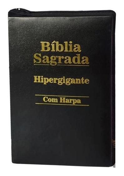 Imagem de Bíblia Sagrada Letra Gigante Índice Zíper Livros Evangélica