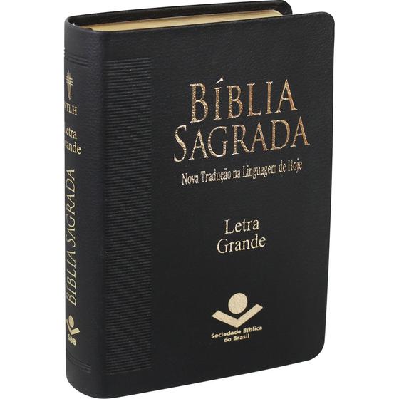 Imagem de Bíblia Sagrada Letra Grande luxo preta