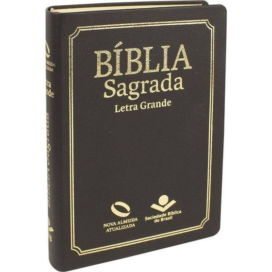 Imagem de Bíblia Sagrada  Letra Grande  NAA  Capa Preta