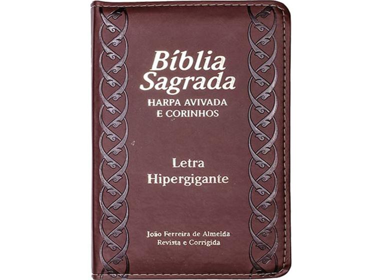 Imagem de Bíblia Sagrada Letra Hiper Gigante C/ Índice E Harpa Luxo