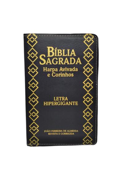 Imagem de Bíblia Sagrada Letra Hipergigante Luxo Com Harpa  e Coros Pentecostal Evangélica Gospel - FASHIONSELLER