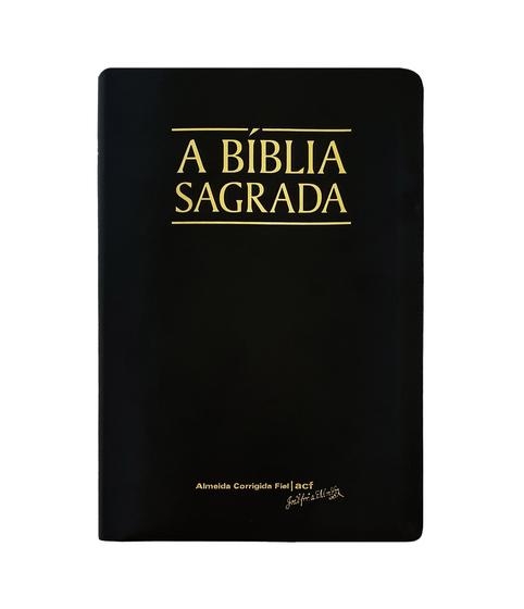 Imagem de Bíblia Sagrada Mega Legível - ACF - Letra Ultragigante - Capa PU Luxo Preta