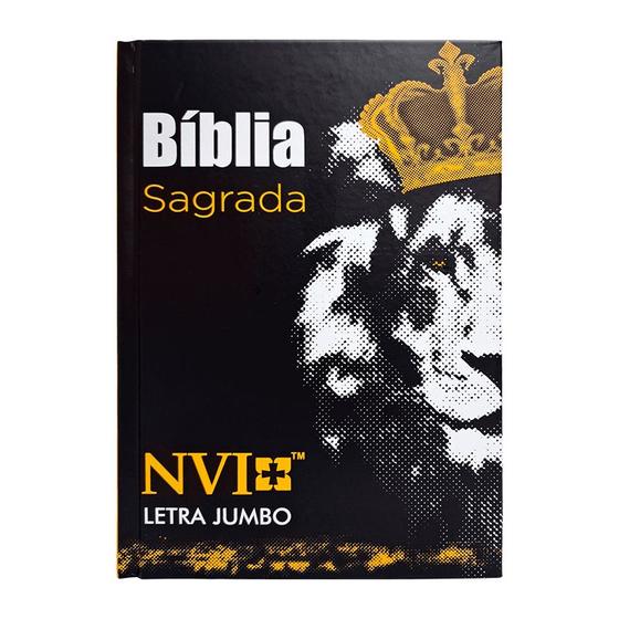 Imagem de Bíblia Sagrada - Nvi - Letra Jumbo - Capa Dura Leão Rei