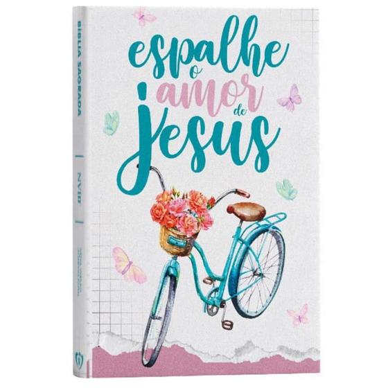 Imagem de Bíblia Sagrada NVI Mulher Feminina Capa Dura Slim Cristã Evangélica Gospel Índice Crente Mulher Homem Leão Jovem - Igreja Cristã Amigo Evangélico