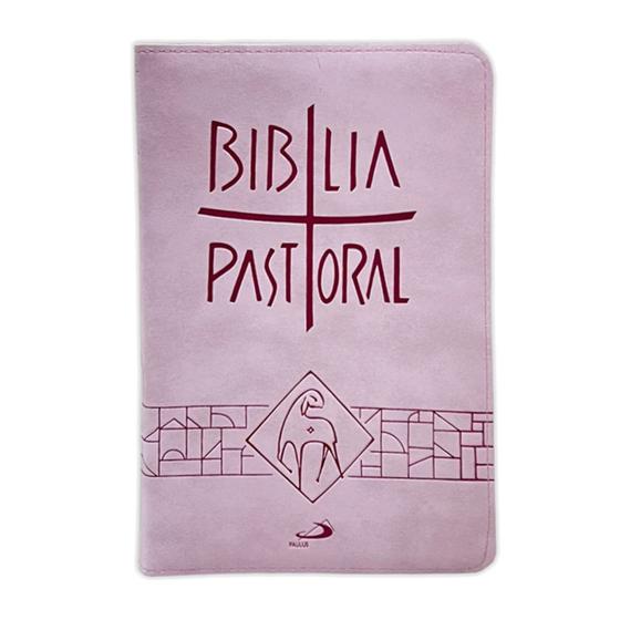 Imagem de Bíblia Sagrada Pastoral - Bolso - Zíper Rosa