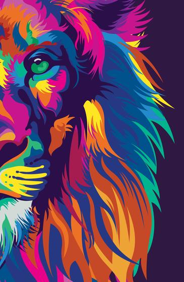 Imagem de Bíblia Sagrada Pop Flex - NVT - Capa Flexível Lion Colors