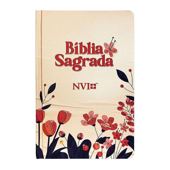Imagem de Bíblia Sagrada Slim - NVI -  Capa Dura Floral Cartoon - CPP
