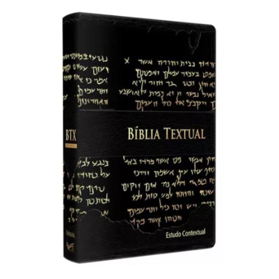 Imagem de Bíblia Textual Tirada Do Hebraico Aramaico Grego -Preto Luxo