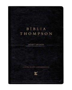 Imagem de Bíblia Thompson - AEC - Com Índice - Letra Grande - Capa Luxo Preta - VIDA