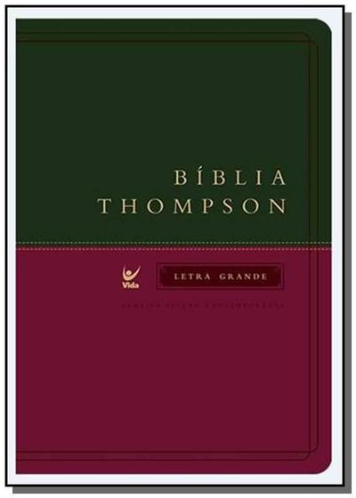 Biblia thompson aec - letra grande - capa verde 01 Menor preço em Biblia thompson aec - letra grande - capa verde 01
