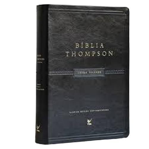 Imagem de Biblia thompson aec letra grande - luxo preta pu