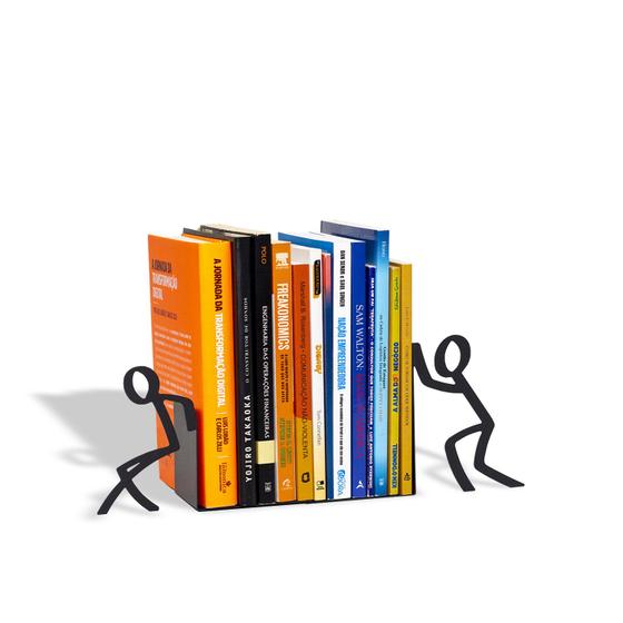 Imagem de Bibliocanto Suporte Porta Livros Em Aço Toni Cor Preto Geguton Aparador Organizador Livro Biblioteca