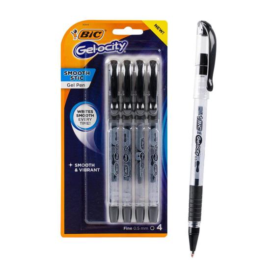 Imagem de BIC 4pk Gelocity Stick Gel Pen- Preto