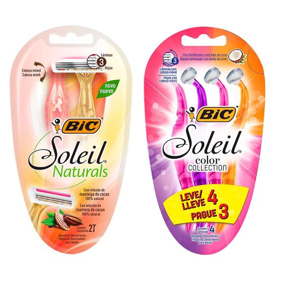 Imagem de Bic Kit Depilador Soleil Color Collection + Soleil Naturals