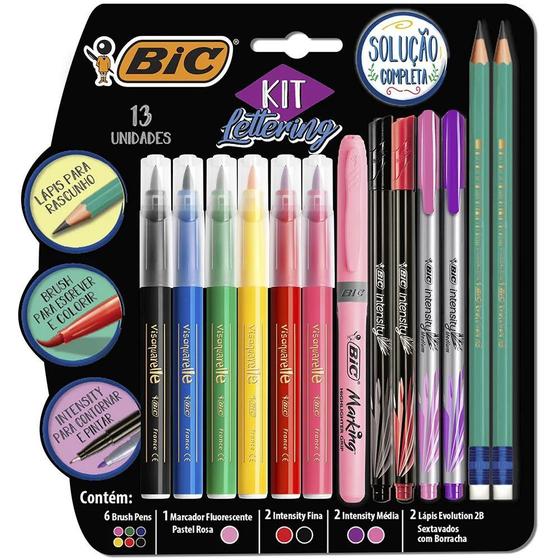 Imagem de Bic Kit Lettering Bic Com 13 Unidades