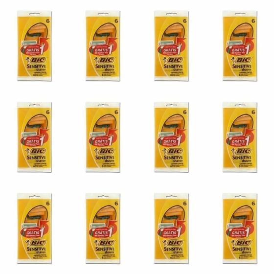 Imagem de Bic Sensitive Shave Aparelho C/6 (Kit C/12)