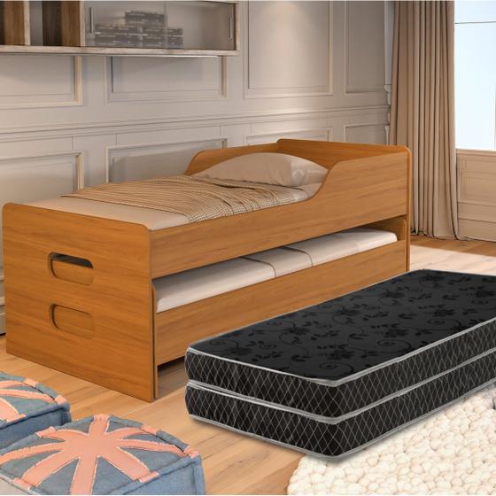Imagem de Bicama Completa com 2 Colchões Conforto Funcionalidade e Design Moderno para Seu Quarto