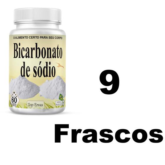 Bicarbonato de Sódio p/ Acidez estomacal 9 frascos Menor preço em Bicarbonato de Sódio p/ Acidez estomacal 9 frascos