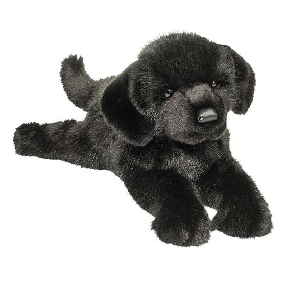 Imagem de Bicho de pelúcia Douglas Jake Black Lab Dog Pelush 53 cm de comprimento