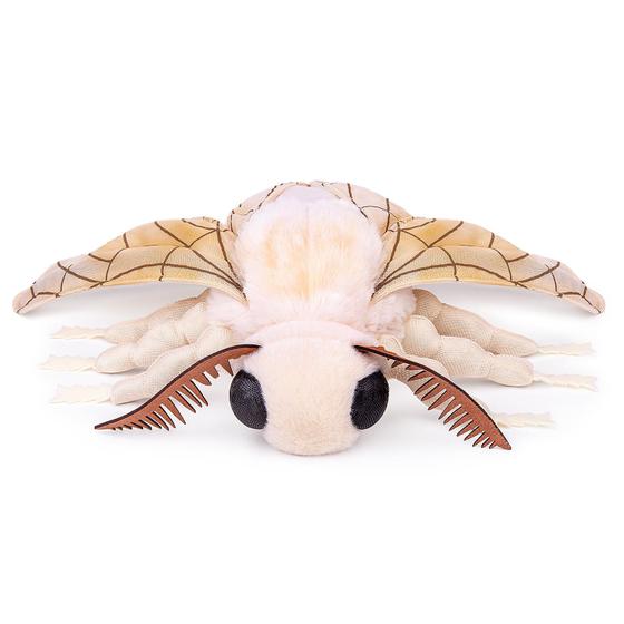 Imagem de Bicho de pelúcia FRANKIEZHOU Realistic Silk Moth branca 27cm