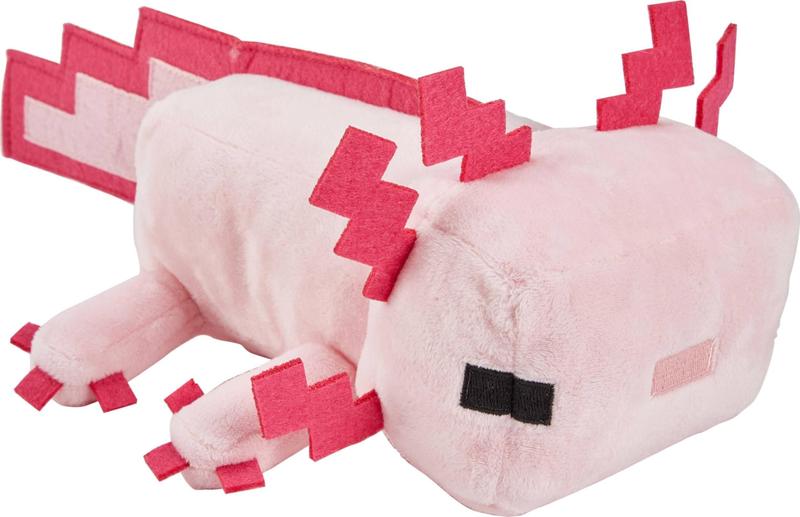 Imagem de Bicho de Pelúcia Minecraft Axolotl Mattel - 20cm