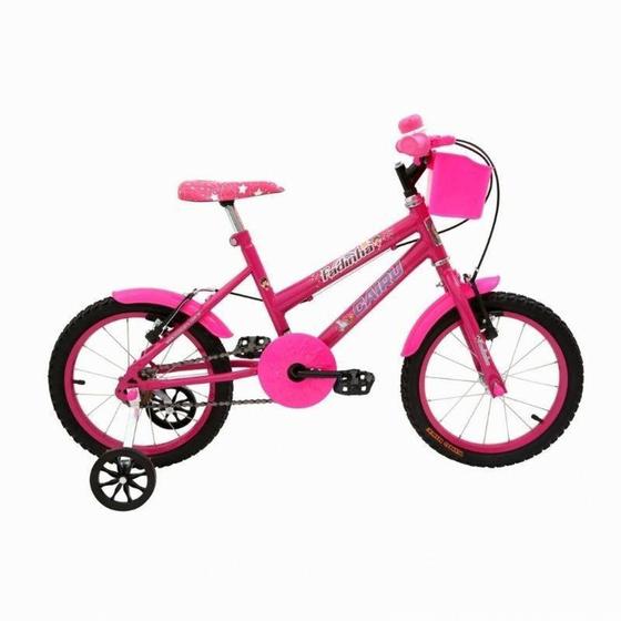 Bicicleta 16 Mtb Reb Feminina Fadinha Rosa/pink com cesto Menor preço em Bicicleta 16 Mtb Reb Feminina Fadinha Rosa/pink com cesto