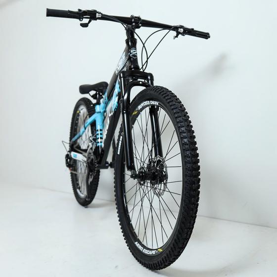 Imagem de Bicicleta 26 pro-x rustic 21v index - preto/azul